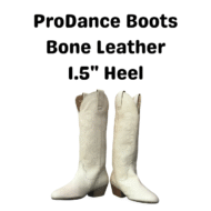 ProDance Country Dance Boots - Bone Leather High Heel