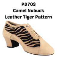 PD703 – Camel Nubuck Leather with Tiger Pattern