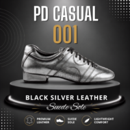 PD Casual 001 - Black Silver Leather