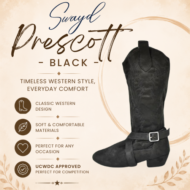 SwayD Prescott Country Western Boot - Black