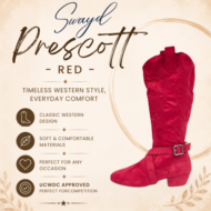 SwayD Prescott Country Western Boot - Red